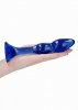 Wyprofilowane szklane dildo analne korek 15 cm